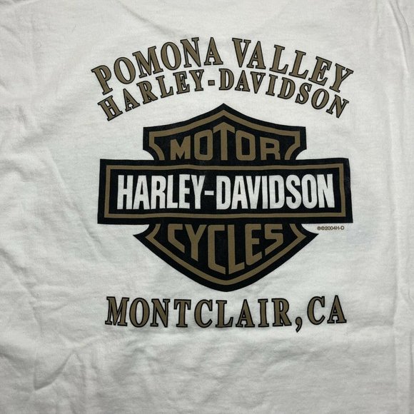 vintage Y2K Harley Davidson t shirt size L 2004 Front and Back Graphic Tee - Picture 5 of 9
